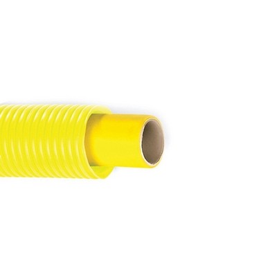 50 x TUBO MULTI-DIAN PER GAS CON GUAINA CORRUGATA GIALLA Misura: Diam. 16 x 2
