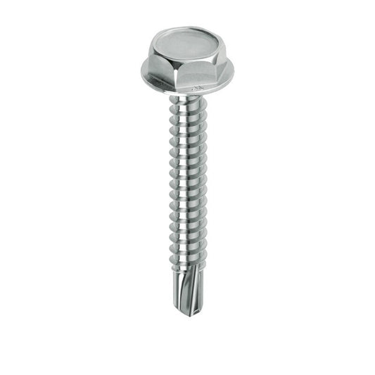 500 x VITE P/LAMIERA AUTOPERFORANTE TECC 4,2X 13MM ZN BIANCA UNI8117 DRILLEX