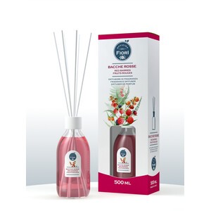 6 x DIFFUSORE OFFICINA DEI FIORI  500ML BACCHE ROSSE