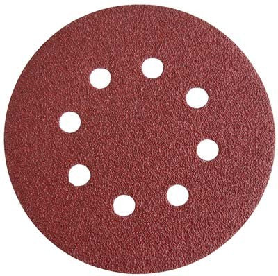 6 x DISCO ABRASIVO FIBRATO VELCRATO 8 FORI IMPERIAL