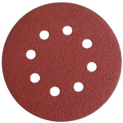 6 x DISCO ABRASIVO FIBRATO VELCRATO 8 FORI IMPERIAL