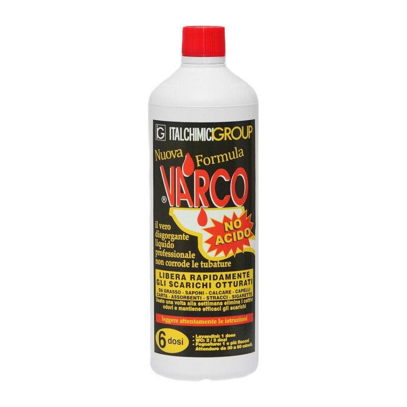 6 x DISGORGANTE LIQUIDO VARCO NO ACIDO 750 ML