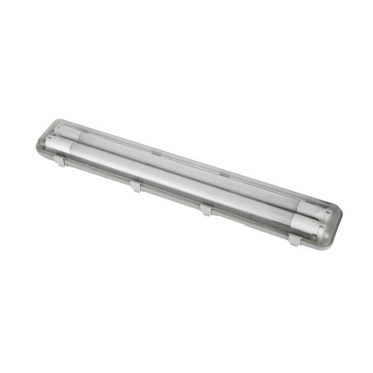 6 x PLAFONIERA REGLETTE IP65 2X18W C/NEON