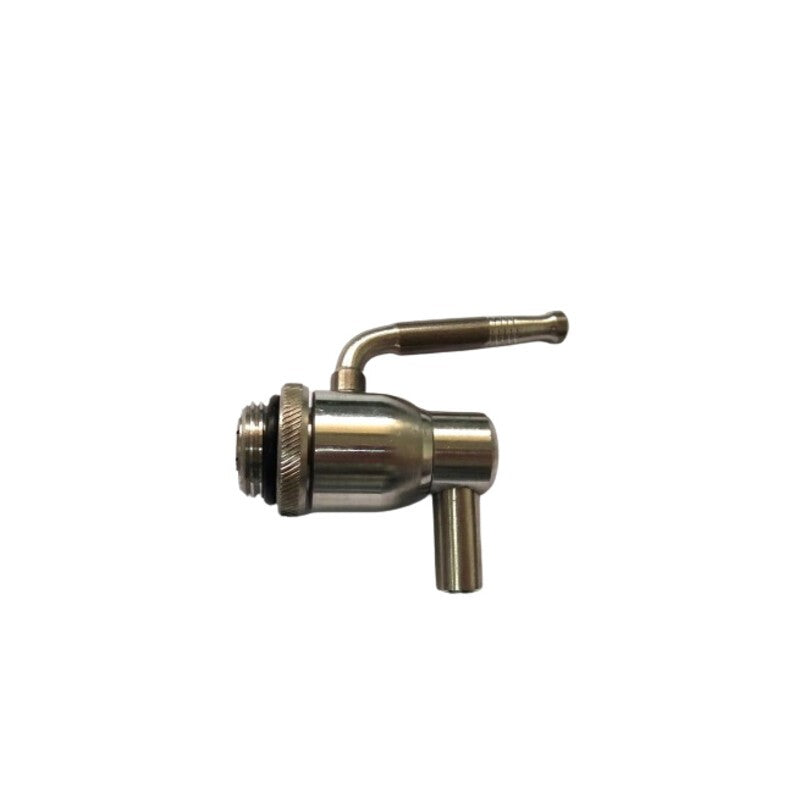 6 x RUBINETTO P/FUSTO OLIO ANTIGOCCIA INOX 1/2 C/GHIERA