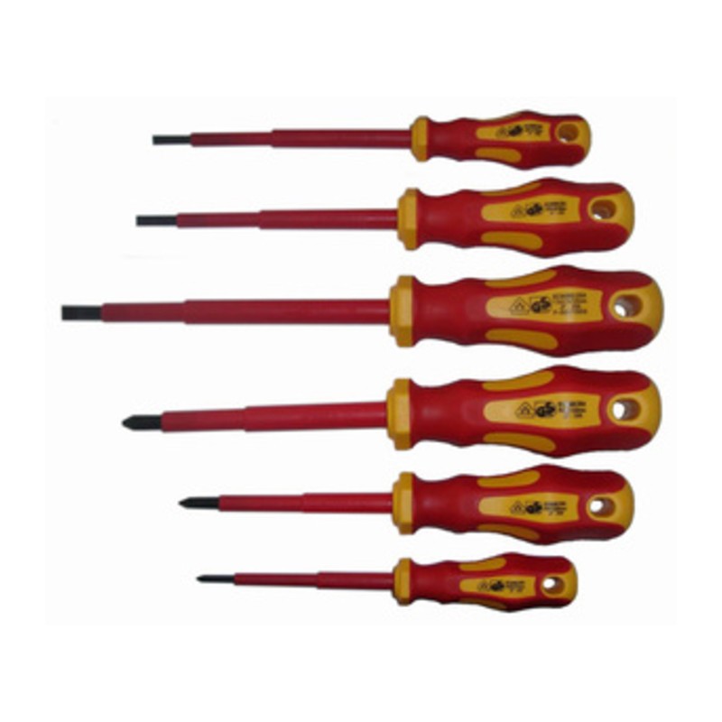6 x SERIE  6 CACCIAVITE C/ISOLAMENTO VDE*