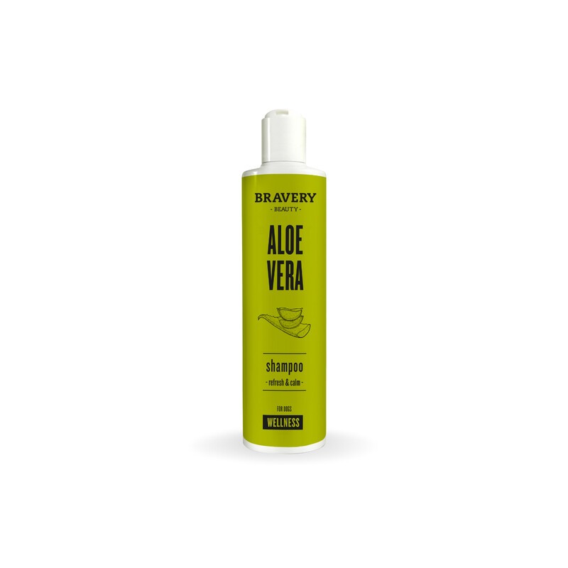 6 x SHAMPOO DOG BRAVERY 300 ML WELLNESS ALOE VERA