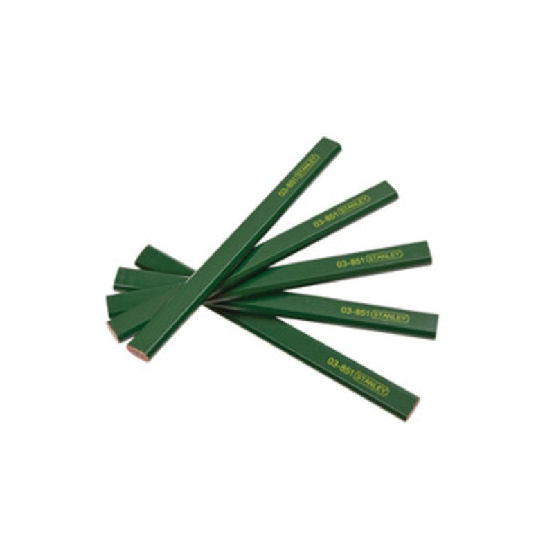60 x STANLEY MATITA P/CARPENTIERE 180MM VERDE 1.03851