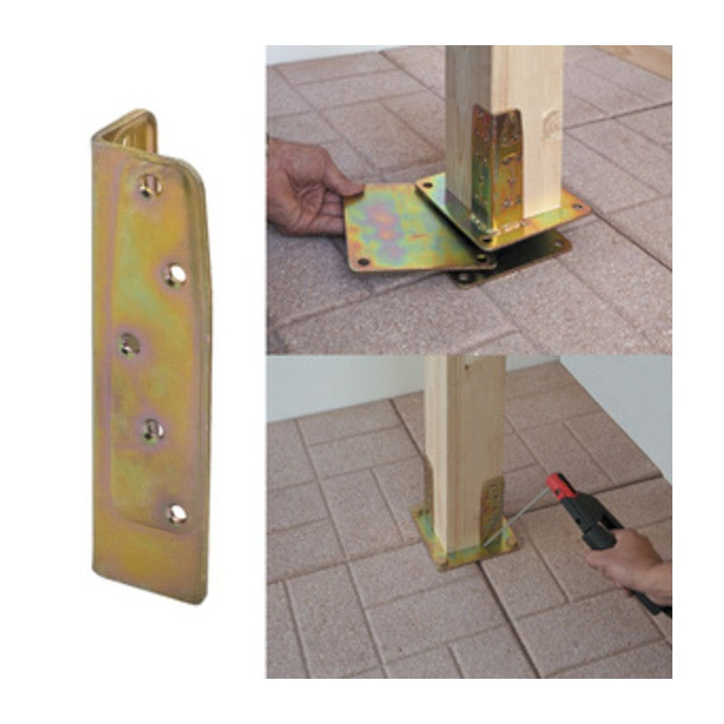 8 x PIASTRA 800/ALA P/SUPPORTO RINF ACC TROP 40X40X140MM