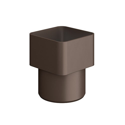 ADATTATORE DA TUBO QUADRO A TONDO Misura: Diam. 80x80/80 Marrone