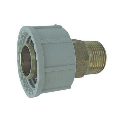 ADATTATORE MASCHIO IN OTTONE PLASSON PER TUBO POLIETILENE Misura: 1" x 32