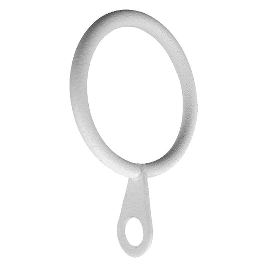 ANELLO PER SCORRITENDA col. bianco - Ø 12 mm cf. 6 pz