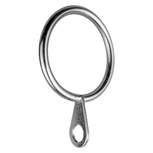 ANELLO PER SCORRITENDA col. cromo - Ø 12 mm cf. 6 pz