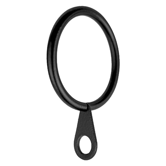 ANELLO PER SCORRITENDA col. nero - Ø 12 mm cf. 6 pz