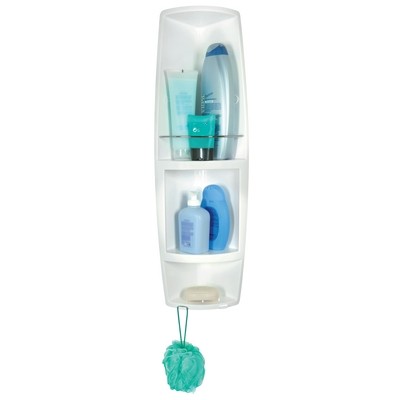 ANGOLIERA PER DOCCIA MODELLO AIRONE BIANCA Misura: cm 16x16x h. 70