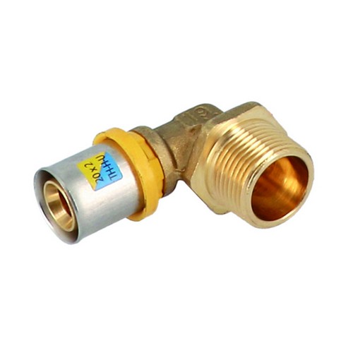 ANGOLO MASCHIO A PRESSARE PER MULTISTRATO Misura: 1/2" x 16