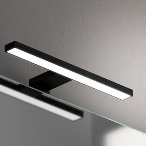 APPLIQUE DA BAGNO LED SPL023D 5W 4000K NERO 30CM
