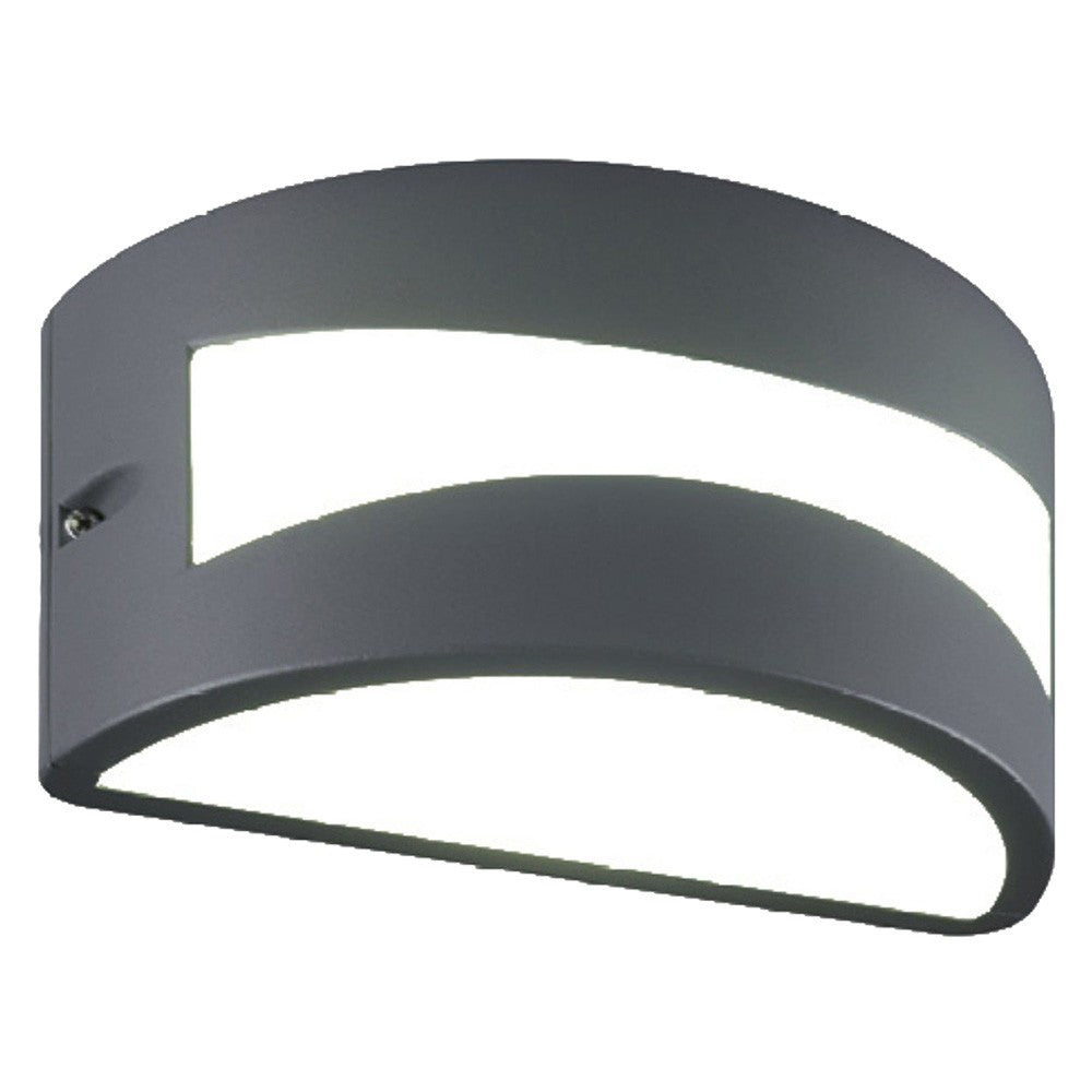 APPLIQUE LED 'TIBET' 10 W - cm 22 x 12,1x 10,8 grafite