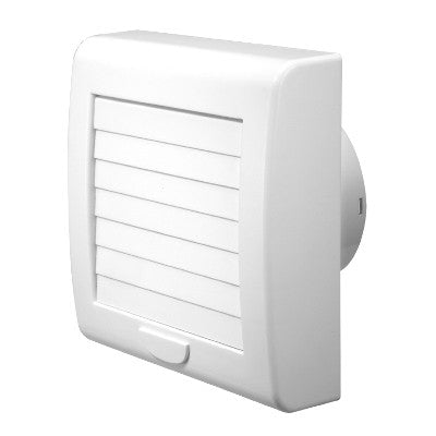 ASPIRATORE ELICOIDALE A SERRANDA DA PARETE Misura: per foro 98 / 155x165 mm