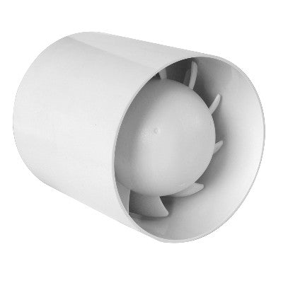 ASPIRATORE ELICOIDALE CILINDRICO PER CONDOTTI Misura: Bianco Diam. 100