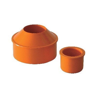 AUMENTO INTERNI CONCENTRICI IN PVC ARANCIO Misura: Diam. 32F x 50M