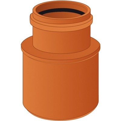 AUMENTO PIATTO 63/75 PVC ARANCIO Misura: Diam. 63F/75M