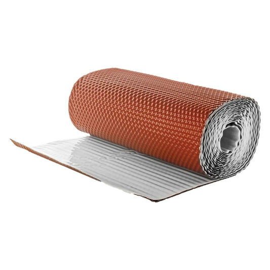 BANDA AUTOADESIVA IN ALLUMINIO 'FLASHING BAND' h. 300 mm x 2,5 mt - colore terracotta (RAL8004)