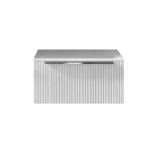 BASE SOSPESA CON TOP MOBILE BAGNO TETRIS CANNETTATO Misura: cm 60x46 Intonaco Almond C/Tag
