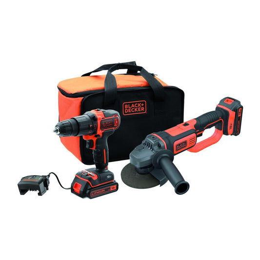 B+D KIT TRAPANO AVV + SMERIGLIATRICE BCK24D2S-QW 18V