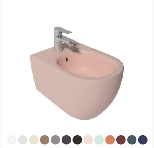 BIDET SOSPESO INFINITY Er. Rub. Verde petrolio Opaco