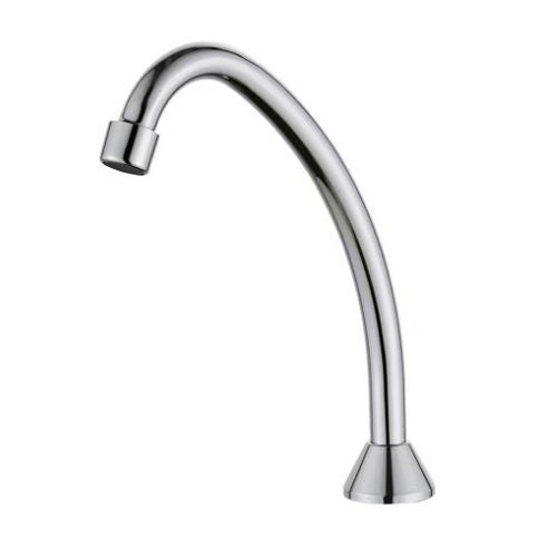 BOCCA MONOFORO CURVA PER RUBINETTI STEP Misura: Cromo