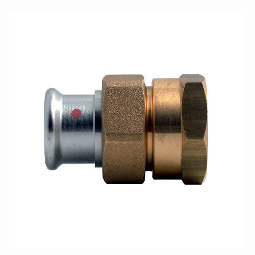 BOCCHETTONE DADO E RACCORDO FEMMINA IN OTTONE PRESS ACCIAIO CARBONIO Misura: 3/4" x 22