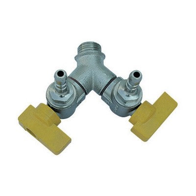BOLLA MASCHIO 2 RUBINETTI A SQUADRA Misura: 1/2 x 13 Metano DN 15