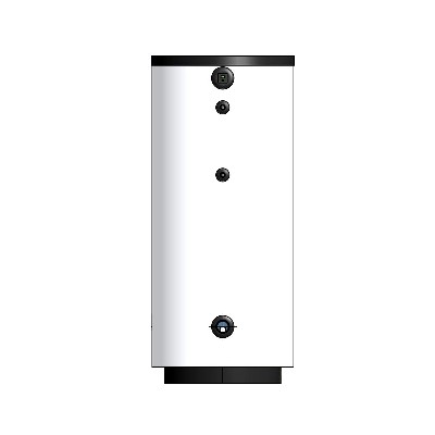 BOLLITORE VETRIFICATO CON SCAMBIATORE FISSO MOD. BSV Misura: lt 153 / D. 600 - H. 950 mm