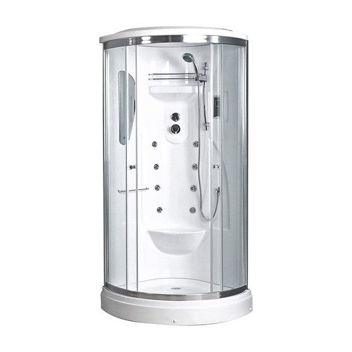 BOX DOCCIA AD ANGOLO MODELLO KILIMANGIARO CON IDROMASSAGGIO Misura: cm 90x90
