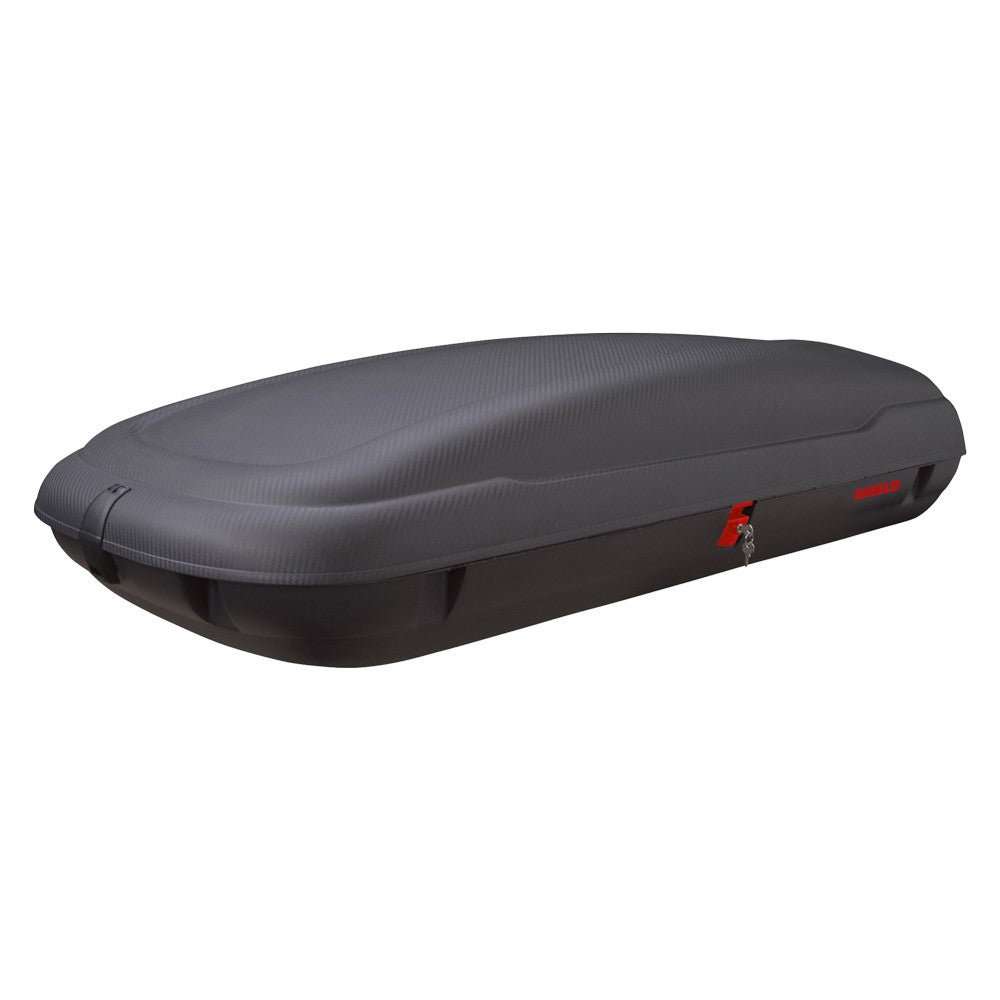 BOX PORTABAGAGLI PER TETTO AUTO 'SHIELD' cm 133 x 77,8 x H. 34,5