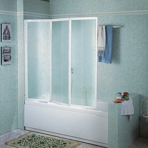 BOX VASCA PIEGHEVOLE TRIS LUX ACRILICO Misura: 2 ante 96 x 140 H