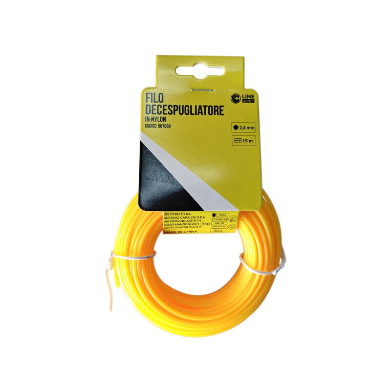 C FILO DECESPUGLIATORE TONDO YELLOW-R 2,4MMX 15M