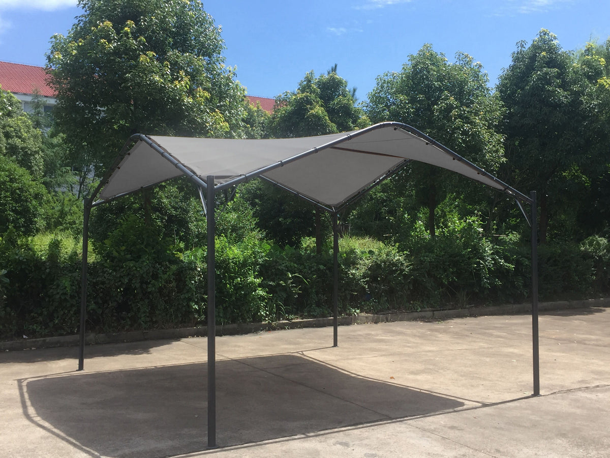 C GAZEBO ACCIAIO 3,5X3,5M ONDA PETRA BEIGE SCURO