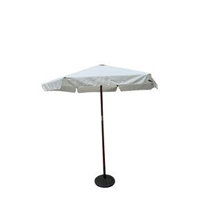 C OMBRELLONE IN LEGNO PALO 38 NAURU D2,5M BIANCO