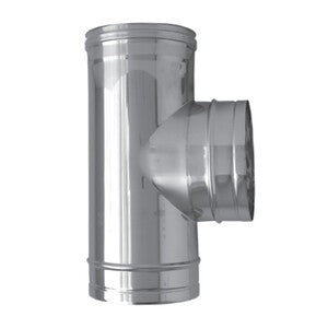 C RACCORDO A T INOX ATTACCO FEM/FEM/MAS D  8CM