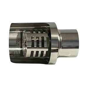 C TERMINALE INOX ORIZZONTALE D 10 CM