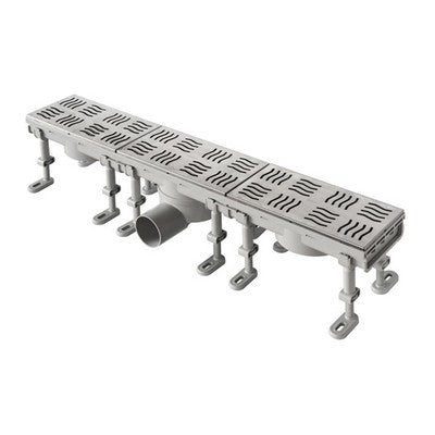 CANALE SIFONATO CON GRIGLIA INOX 1 CHIUSINO Misura: mm Lungh. 600 x Largh. 100
