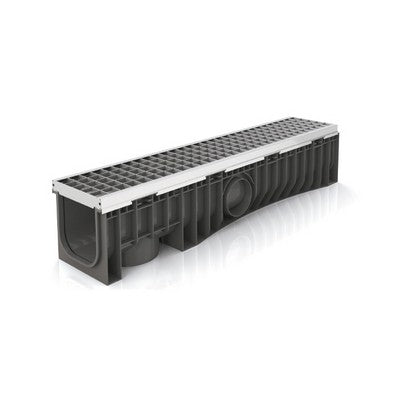 CANALE TECHNODRAIN EVOMAX 150H CON GRIGLIA Misura: Griglia acc. zinc./inox 30