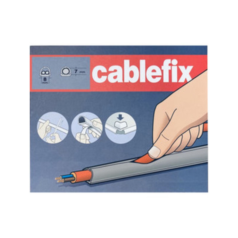 CANALINA ADESIVA INOFIX 8X7 MM DA 4 M BIANCO