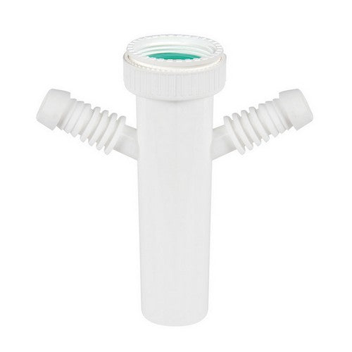 CANOTTO CON 2 ATTACCHI PER LAVATRICE LAVASTOVIGLIE Misura: 1"1/2 1"1/4-1"1/2