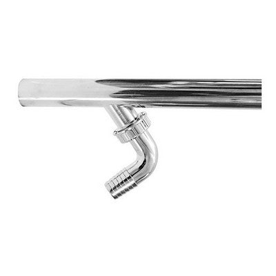 CANOTTO CROMATO PER SCARICO LAVATRICE Misura: Diam.30 x 300 mm