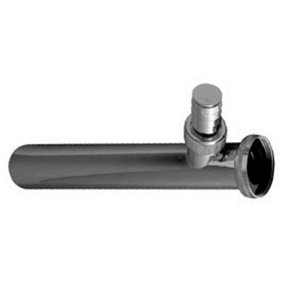 CANOTTO FLANGIATO CROMATO CON ATTACCO LAVATRICE Misura: 1" 1/4 x 32 mm