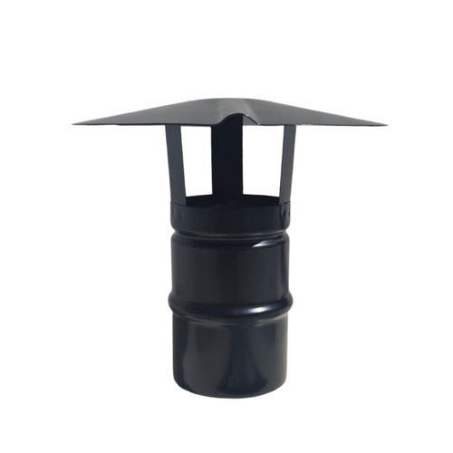 CAPPELLO CINESE INOX304 PER CANNE FUMARIE A LEGNA NERO Misura: Diam. 180