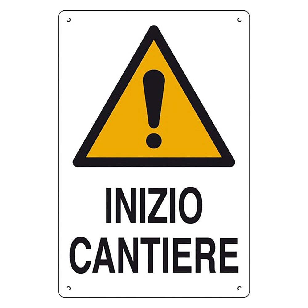 CARTELLO 'INZIO CANTIERE' cm 60 x 40