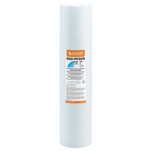 CARTUCCIA FILTRANTE DUAL PP 4,5" ECOSOFT Misura: H. 20" Micron 20+5